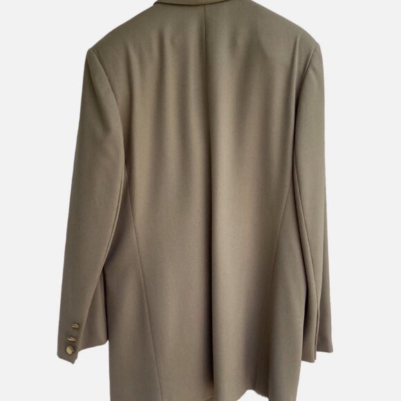 Vintage Cacharel Double-breasted Brown Wool Blazer-Size 46 Women - Picture 5 of 5